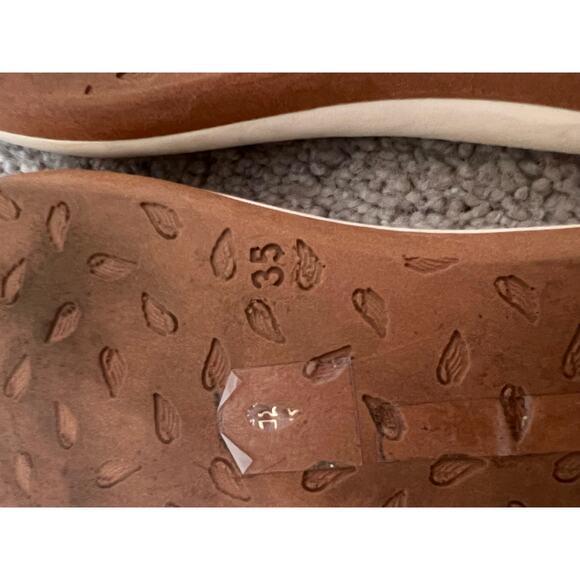 Ancient Greek Hypatia Leather Comfort Strappy Sandals Brown/Metallic Womens 35 - Picture 7 of 10